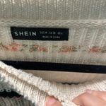 SheIn Striped Cropped Sweater Photo 3