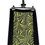 Michael Michael Kors Printed Maxi Dress size Medium Two Tone Abstract Leaf Black Photo 3