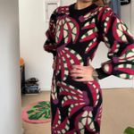 Farm Rio Banana Dots Knit Sweater Dress Photo 5