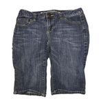 Mossimo Supply Co Mossimo Denim Bermuda Shorts Low Rise Juniors 7 Fits Womens 6 Blue Jean Y2K Vtg Photo 1