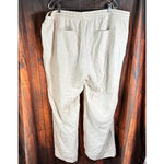 Old Navy Linen Blend Pants Women's Size XXL Drawstring Straight Leg Beach Vacay Photo 1