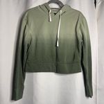 Brooklyn Cloth BKC BKLYN Cloth Green Ombre Cropped Hoodie Small Photo 7