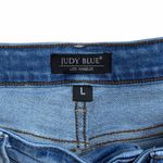 Judy Blue  Light Wash Cutoff Denim Shorts Womens Large Photo 3