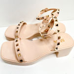 MIA  Sandals Womens Size 6 Pink Studded Chunky Heel Y2K Photo 0