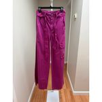 Veronica Beard NEW NWT Belisa Wide Leg Pants Bright Magenta size 26 Photo 4