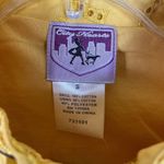 NWT City Hearts Yellow Floral Embroidered Eyelet Zip Up Vest Jacket Size S Photo 3