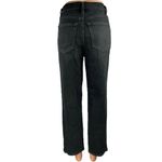 Oak + Fort Black High Waist Straight Wide Leg Trousers Denim Jeans Pants Size 26 Photo 2