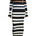 Opening Ceremony 
Long-Sleeve Striped Maxi Dress, Harvest White/Multicolor Photo 1