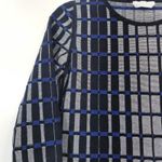 Hugo Boss Knit Plaid Sweater Bodycon Dress Made in Italy Photo 3