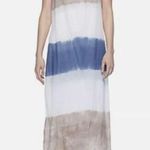 Joan Vass  New York Sleeveless V Neck Ombre Lined Maxi Sundress Sz S Photo 0