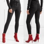 L'Agence The Cherie lace-up high-rise Black Jeans Size 26 Photo 2