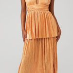 Sabina Musayev
Women's Orange Ophelia Pleated Maxi Dress Large Photo 0