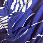 Ava & Viv  Blue And Black Stripe Short Sleeve Maxi Dress Size 1X Photo 7