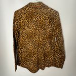 Ralph Lauren Lauren  Leopard Print Pajama Shirt Top Gold Monogram Crest Small Photo 1