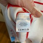 Draper James New  Striped Quarter Zip Sweater Red White Mariner Stripe candy cane Photo 10