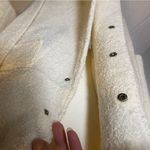 Marvin Richards Cream Faux Fur Collar Belted Teddy Coat Photo 8