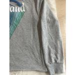 Disneyland Gray Pullover Hoodie L Sweatshirt Rainbow Castle Lightweight Hi-Low Photo 3