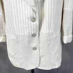 Brandon Thomas Womens Skirt Set Size 14 Linen Ramie Patchwork Coastal Career Tan Photo 2