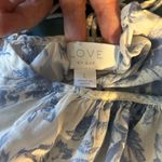 Gap LOVE Blue & White Floral Camisole / PJ Top | Women’s Size Large Photo 6