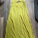 Lime Green Spaghetti Strap‎ Cutout Maxi Slip Dress with Pockets Size 12 NWT Y2K Photo 4