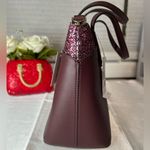 Kate Spade NWT  burgundy glitter crossbody bag Photo 3