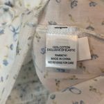 Self Esteem  White And Blue Floral And Bow Tank Crop Top Size Small Photo 7