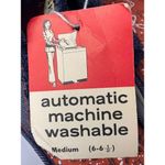 NEW Vintage Frayed Denim Washable Slide Slipper Sandals Red Bandana Insole 6/6.5 Photo 6