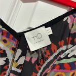 Anthropologie  HD in Paris Red and Black Asymmetrical Camisole Top Photo 4