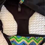 COOGI VINTAGE‎  chevron sequin bikini bottoms SIZE MEDIUM side tie Y2K Photo 8