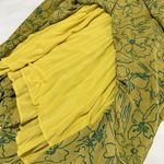 Guess  Los Angeles Mustard / Green Floral Long Maxi Dress Sz S Small Photo 10