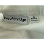 Breckenridge  Womens Size 16 White Cropped Pants Side Tie‎ Preppy Beach Travel Photo 5