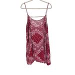 Free People  Womens Sz M Boho Paisley Bandana Scoop Neck Handkerchief Slip Dress Photo 4