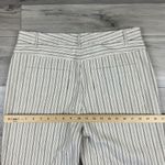 Rebecca Taylor  Striped Ivory Jean Wide Leg Crop Pants NWT Sz‎ 14 Photo 9
