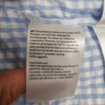 H&M Divided X Blue & White Gingham Seersucker Oversized Button Down Size Large Photo 6