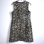 J.Crew Sleeveless Leopard Print Sheath Dress‎ Size 4 Preppy Casual Chic Work Brown Photo 10