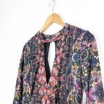 Free People  Cabaret Long Sleeve Maxi Dress Medium Sunrise Combo Stretch Photo 6