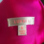 Luxxel Hot Pink Satin Cowl Neck Crop Top And Shorts Set Size M Photo 8