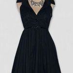 Bebe Halter Mini Dress Black Backless Fit and Flare Size Medium Photo 0