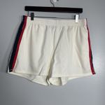 J.CREW Terry Boxer Short with Stripes Size Small Ivory NEW Cream Sporty Preppy Photo 1
