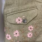 American Eagle Outfitters Women's Floral Embroidered Blazer - Brown Photo 4