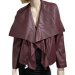 G by Giuliana Rancic Wine Fly Away Lapel Jacket L Size L Photo 1