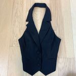 Babyboo NWT Philippa Button Front Vest Top Shirt Black Size Medium Photo 3