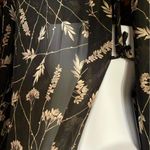 INC International Concepts Black and White Floral Robe Size M Photo 3