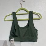 Jenni  Green Square Neck Sports Bra Sz S NWT Photo 6