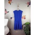 Rebecca Taylor Blue Crepe Gauze Tiered Dress - Size - 0 Photo 3