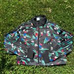 Adidas  Women’s Track Jacket Full Zip- Up Closure With High Collar Cropped Logo M Photo 2