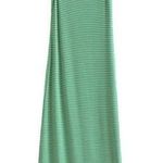 ZARA  Asymmetric Bodycon MIDI Cotton Dress Green Pink striped Sz L Photo 1