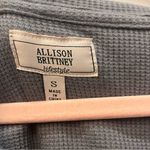 Allison Brittney allison-brittney waffle knit tunic gray size small Photo 1