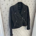 Madewell  The Washed Leather Motorcycle Jacket Black Photo 5