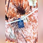 HIBISCUS COLLECTION Women’s Hawaiian Tropical Hibiscus Slip Up Dress Brown Size M Photo 4